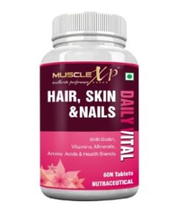 MuscleXP Hair Skin & Nails Advanced Multivitamin Tablet Pack of 3