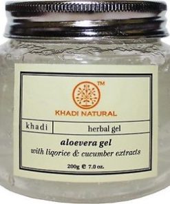 Khadi Naturals Ayurvedic Aloevera Gel with Liqorice and Cucumber Extracts  Green for skin