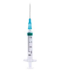 BD Emerald 2ml Syringe with 23G Needle