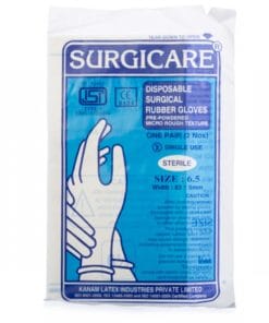 Surgicare Disposable Rubber Gloves 7 (Pack OF 4)