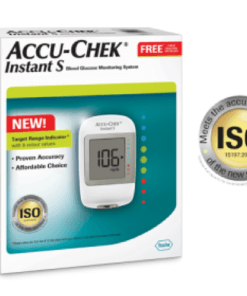 New Accu Chek Instant S Blood Glucose Meter with 10 Test Strip Free