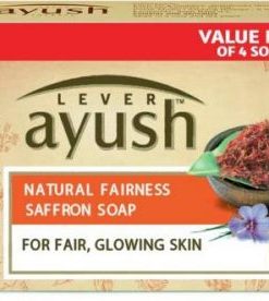 Lever Ayush Natural Fairness Saffron SoapLever Ayush Natural Fairness Saffron Soap