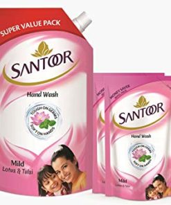 SANTOOR Mild Lotus & Tulsi Gently Soft Hands Hand wash ...