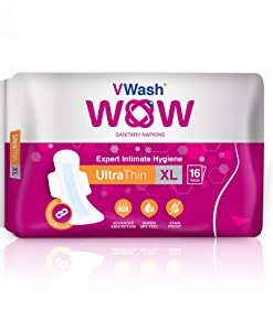VWash WOW Sanitary Napkin Ultra Thin XL_GLENMARK
