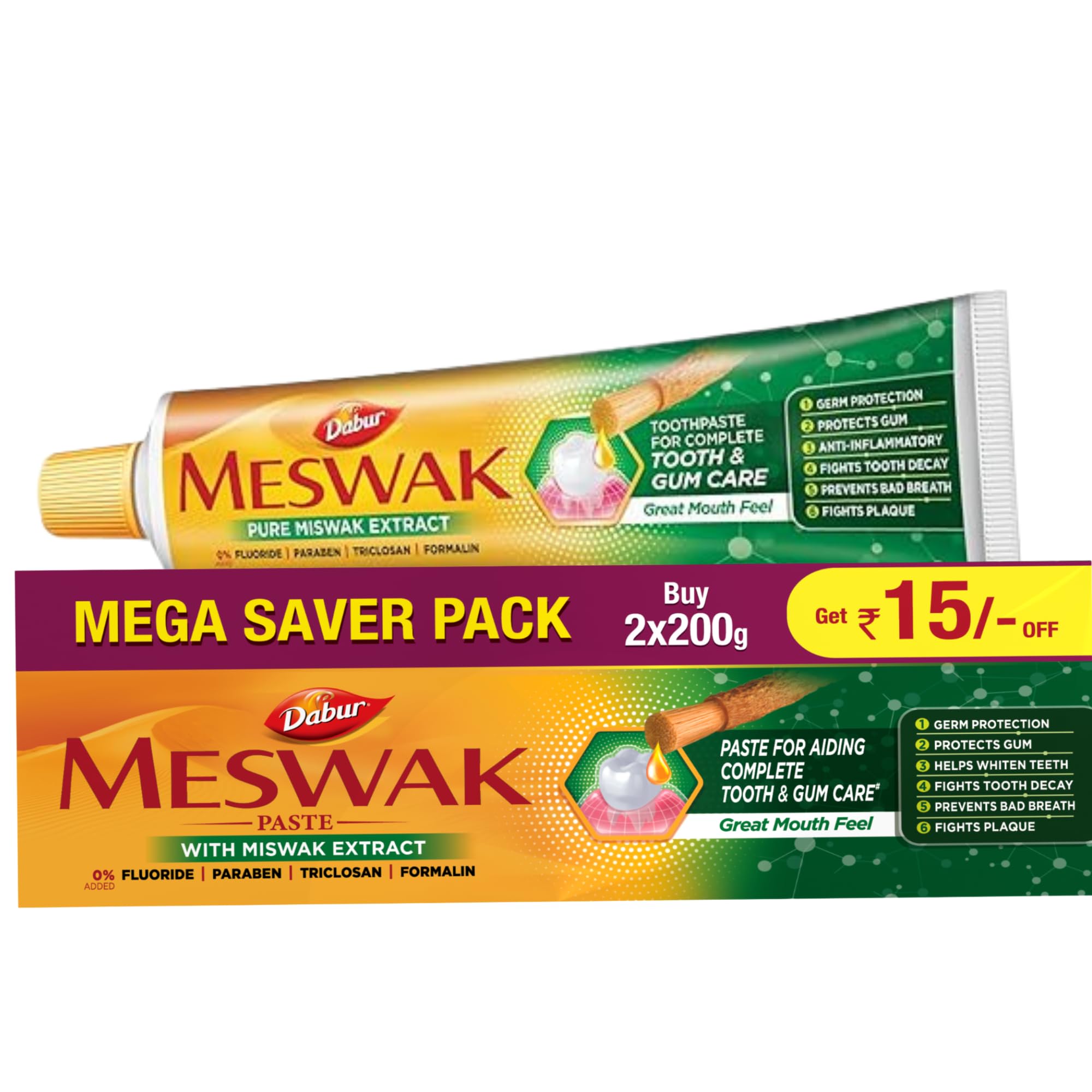 Dabur Meswak Toothpaste Mega Saver Pack