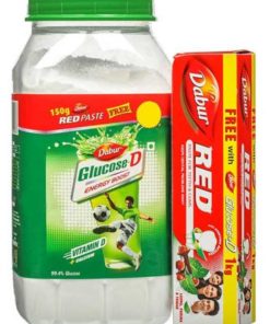 Dabur Glucose D 1kg Jar + Red Tooth Paste 150gm Free_DABUR INDIA