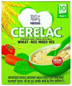 Nestle Cerelac Baby Cereal Wheat Rice Mixed Veg Stage 3 300 G
