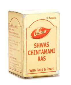 Dabur Shwas Chintamani Ras with Gold and Pearl Tablet_DABUR INDIA
