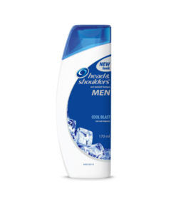Head& Shoulder Men Anti Dandruff Cool Blast Shampoo 170ml for hair