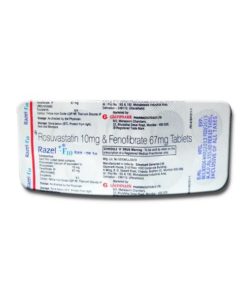 Razel Forte F 160 mg/10 mg Tablet_GLENMARK PHARMA