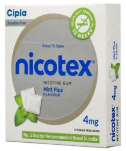 Nicotex 4 mg Chewing Gums Classic Fresh Mint_CIPLA
