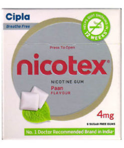 Nicotex 4 mg Chewing Gums Paan_CIPLA