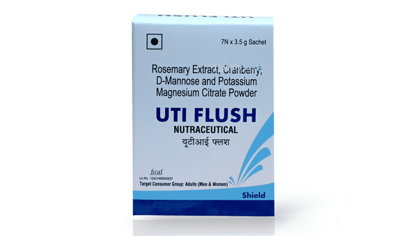 Uti flush sachet
