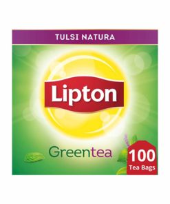 Lipton Tulsi Natura Green Tea Bags, 100 Pieces