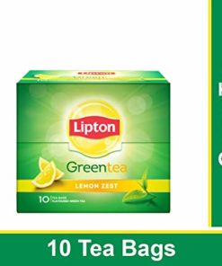 Lipton Lemon Zest Green Tea Bags, 13g (10 Pieces)