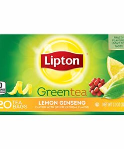 Lipton Lemon Ginseng Green Tea Bags - Pack of 20 Box