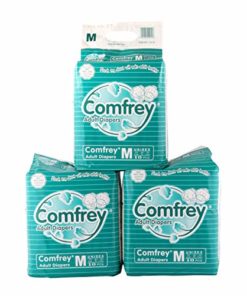 COMFREY Medium Adult Diapers (30 Pieces) Pack of 3