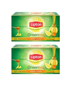 Lipton Green Tea, Honey Lemon - Pack of 2 (2x25 Tea Bags)