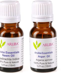 Aruba Essentials Combo Pack of Neem Oil and Basil Oil (15ml Each)