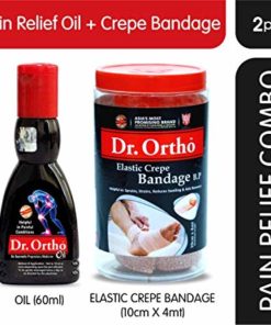 Dr Ortho Combo of Pain Relief Oil 60ml & Pain Relief Crepe Bandage (8X4)