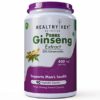 HealthyHey Panax Ginseng Extract 400mg Vegetable Capsules