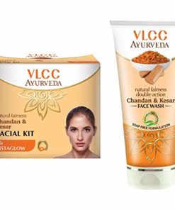 VLCC Ayurveda Chandan Kesar Facial Kit and Face Wash Combo