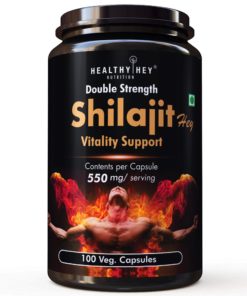 HealthyHey Shilajit Hey 550mg Veg Capsules