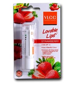 VLCC Lovable Lip Balm Strawberry With SPF 15, 4.5gm