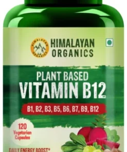 Himalayan Organics Organic Vitamin B12 Certified Organic & Natural 120 Veg Capsules