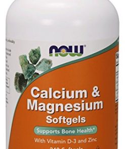 NOW FOODS Calcium and Magnesium Softgels   240 Softgels