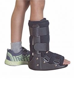 TYNOR Short Walker Boot (Black, Large)