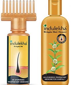 INDULEKHA BHRINGA Hair Oil, 100ml & Indulekha Bringha Hair Anti-Hair Fall Shampoo, 100ml