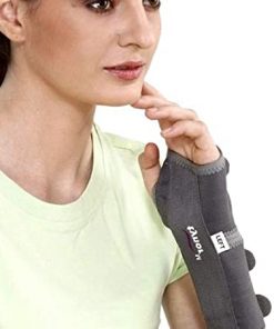 TYNOR Elastic Wrist Splint - Left Wrist Support (M, Grey)