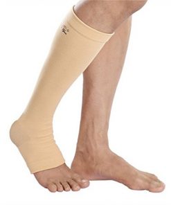 TYNOR Classic Knee Compression Stocking - Pair (Beige, Double Extra Large)