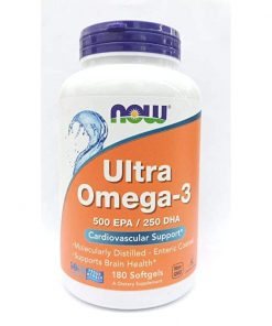 NOW FOODS Ultra Omega 3 500 EPA/250 DHA Softgels  180 Softgels