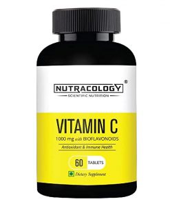 Nutracology Vitamin C 1000mg with citrus bioflavonoids Antioxidant  Glowing skin and immunity support 60 Tablets