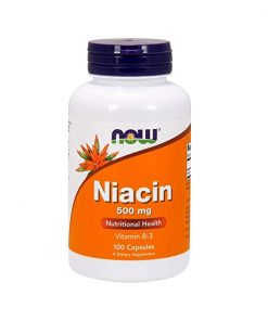 NOW FOODS Niacin 500Mg Capsules   100 Count