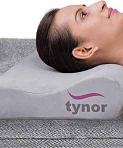 TYNOR Contoured Cervical Pillow Neck Support (Free Size, Grey)