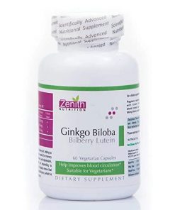 ZENITH NUTRITION Ginkgo Biloba With Bilberry & Lutein   60 Capsules