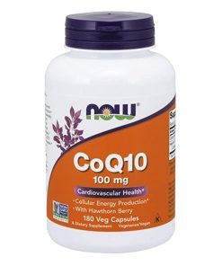 NOW FOODS  CoQ10  100 mg  180 Veg Capsules