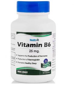 Healthvit Vitamin B6 25 mg   60 Capsules