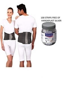 TYNOR A-04 LS LUMBOPORE [LARGE]+HANSAPLAT SILVER DRESSING 100 STRIPS WORTH RS.300 FREE