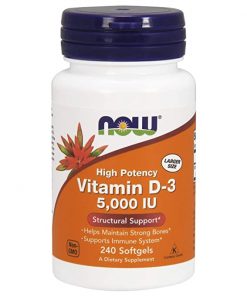 NOW FOODS Vitamin D3 5000 IU   240 Softgels