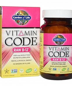 GARDEN OF LIFE  Vitamin Code  Raw B 12  30 Vegan Caps