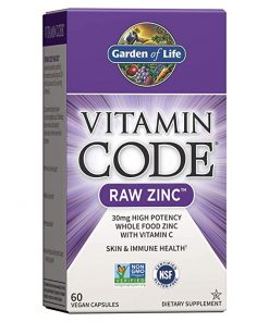GARDEN OF LIFE Vitamin Code Zinc 60 Capsules