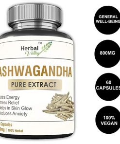 HerbalValley Ashwagandha General Wellness  60 Capsules (Pack of 1) for thyroid