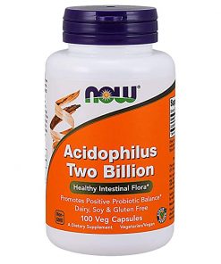 NOW FOODS Acidophilus 2 Billion  Capsules  100 Count