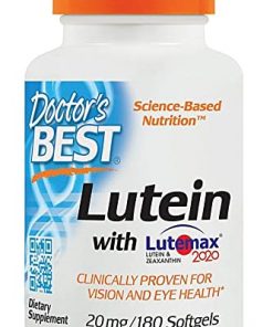 Doctors Best Lutein Featuring Lutemax  20 mg  180 Softgels