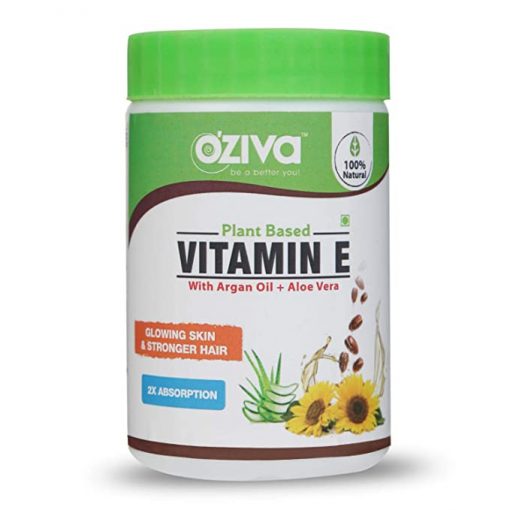 OZiva Plant Based Vitamin E with Aloe Vera Argan Oil for Skin & Hair
