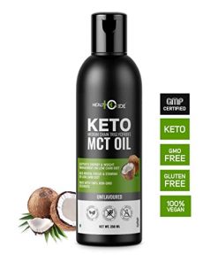 HealthOxide Natural MCT Oil From Non GMO Coconut Unsweetened Keto Diet Weight Management Supplement  250 ml